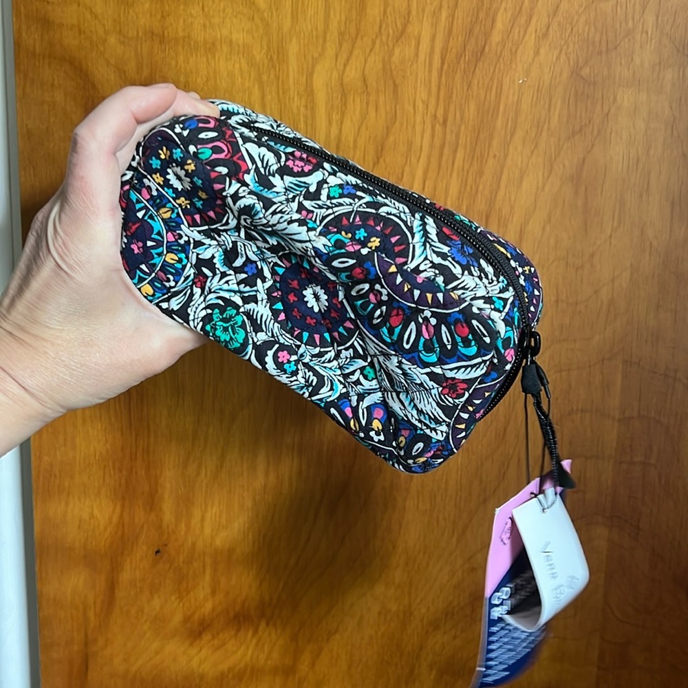 Vera Bradley Travel stained glass medallion makeup essential oil bag NWT